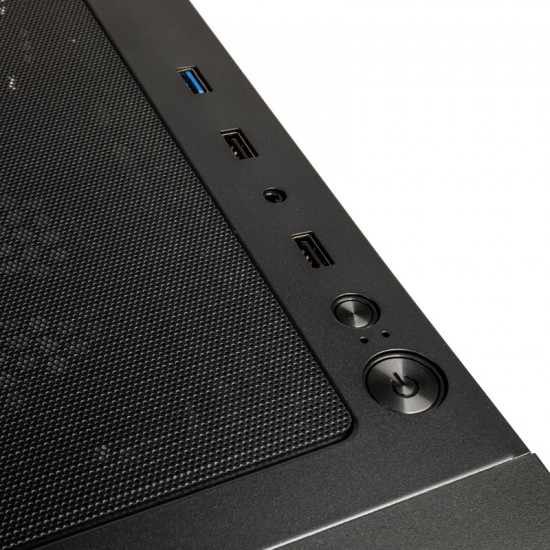Kolink Observatory MX Glass ARGB Midi Tower Case - Black (with 5 ARGB fans - 2x140mm & 3x120mm)