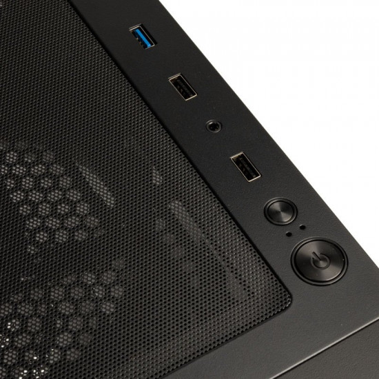 Kolink Observatory HF Plus Mesh ARGB PWM Midi Tower Case Black with 6x ARGB PWM Fans (5x140mm 1x120)