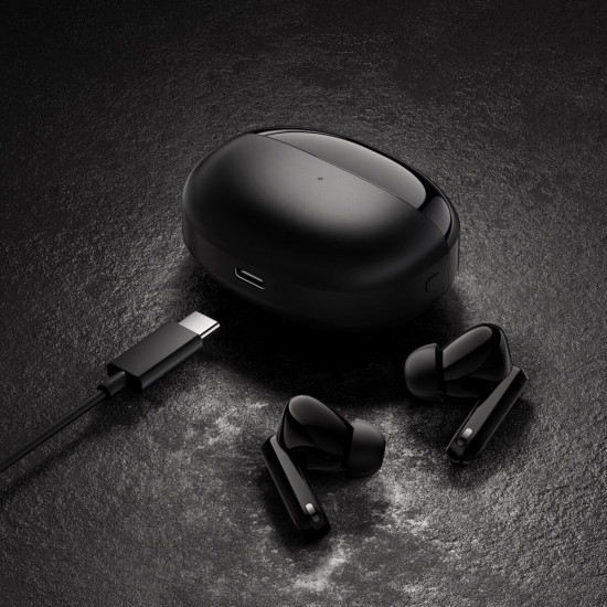 Haylou W1 ANC Blue-Black Bluetooth TWS In-Ear Gaming Earbuds 45db 3mic Active Noise Cancel 35h BT5.3
