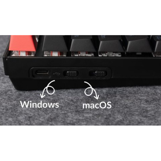 Keychron K8 V2 (K8X-H3) QMK Wireless Mechanical Keyboard Brown Switch HotSwap RGB 80% US Layout