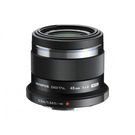 Olympus 45mm 1:1.8 BLACK M.ZUIKO DIGITAL (ET-M4518) Lense Micro FT