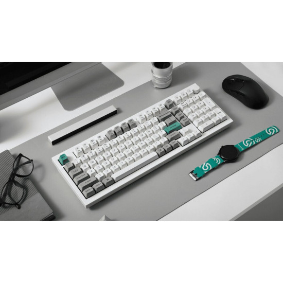 Keychron Q5 Max (Q5M-P1) QMK/VIA Wireless Custom Mechanical White Keyboard-Red Switch 96% US Layout