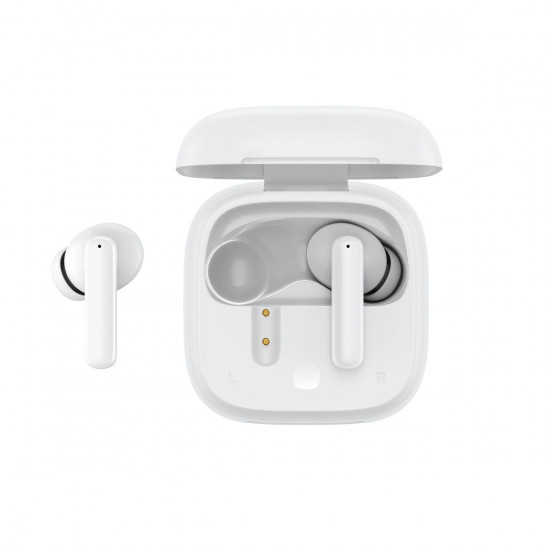 QCY T13 ANC White - TWS 10mm Dynamic Driver, 4-mic 28dB ANC, Bluetooth 5.3, 7hr-30hr, 75ms latency