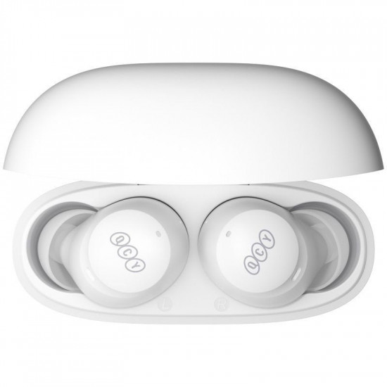 QCY HT07 ArcBuds TWS White - ANC Music Earbuds, 40dB 6 microphone ANC & PNC, 32h battery