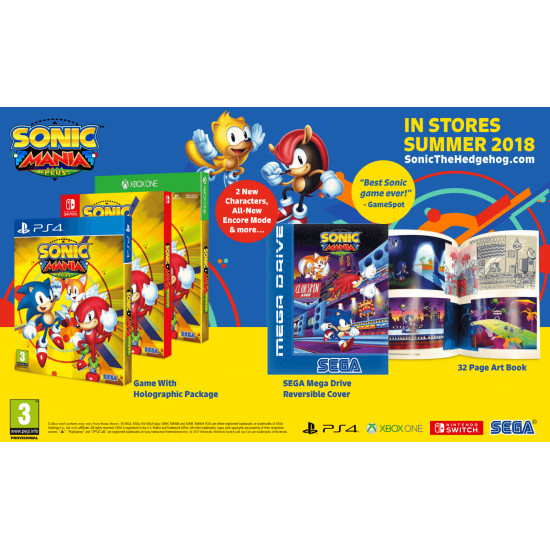 SONIC MANIA PLUS PS4