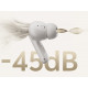 QCY Buds ANC Black (HT15)- 45db ANC TWS Earbuds 35h 5 mic ENC, ear-canal adaptive tech, leather case