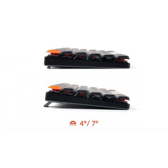 Keychron K3 V3 (K3X-B1) QMK Wireless Mechanical Keyboard Red Switch RGB 75% US Layout