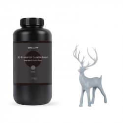 CREALITY Resin Plus Grey, 1kg Standard Rigid Resin Plus for 3D Printers gray 3302020089