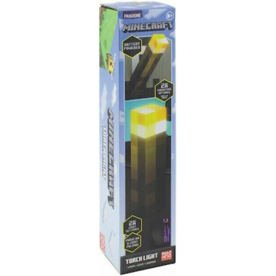 Paladone Παιδικό Διακοσμητικό Φωτιστικό Torch Κίτρινο 6x6x28εκ. PP9202MCF