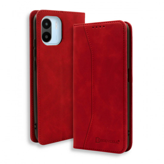 Bodycell Book Case Pu Leather Xiaomi Redmi A2 Red