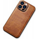 Bodycell Pattern Leather Backcover iPhone 11 Pro Max Brown