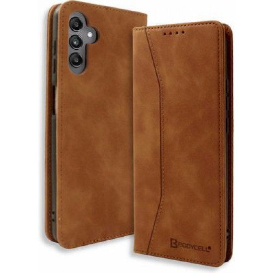 Bodycell Book Case Pu Leather Samsung A25 Brown