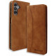 Bodycell Book Case Pu Leather Samsung A25 Brown