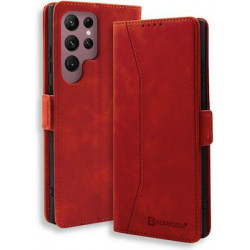 Bodycell Book Case Pu Leather Samsung S24 Ultra Red