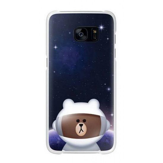 Θήκη Faceplate Samsung S7 Line Friends Cover 
