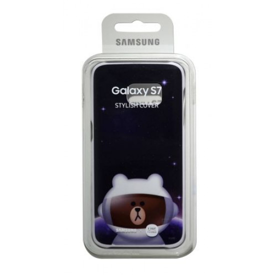 Θήκη Faceplate Samsung S7 Line Friends Cover 