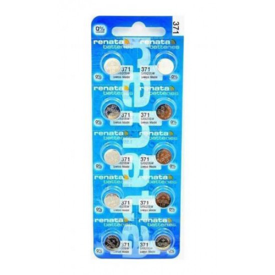 Buttoncell Renata 371 SR920SW Τεμ. 10
