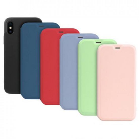 Θήκη Hoco Colorful Series Liquid Silicone για Apple iPhone XS Max Μαύρη