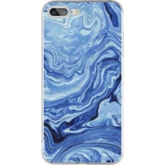Silicon Marble Case iPhone 7/8 Plus SM5 Blue/White