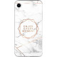 Silicon Marble Case iPhone XR SM16 White/Gold