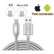 NEW ΚΑΛΩΔΙΟ ΦΟΡΤΙΣΗΣ USB ANDROID+IOS9 + DATA ΜΑΥΡΟ