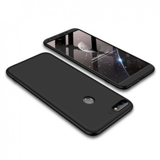 360 Full Cover & Temp.Glass Huawei Y7 Prime 18 Black