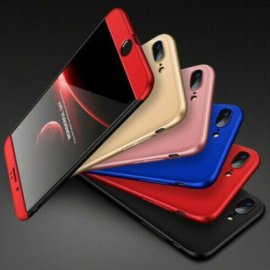 360 Full Cover & Temp.Glass iPhone 7/8 Plus Red