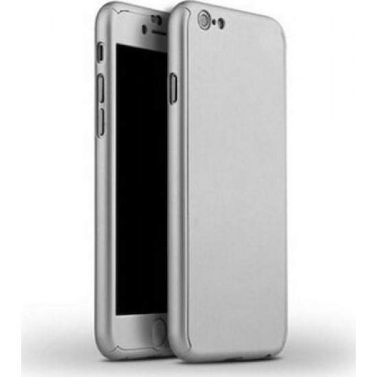 360 Full Cover & Temp.Glass iPhone 6/6s Plus Silver