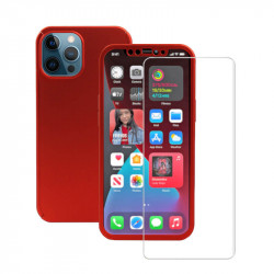 360 Full Cover & Temp.Glass iPhone 13 Pro Max Red