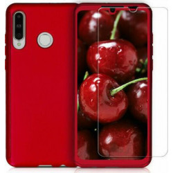 360 Full Cover & Temp.Glass Huawei P8 Lite Red