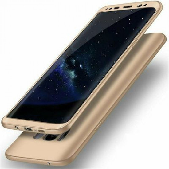 360 Full Cover & Temp.Glass iPhone X/XS  Gold