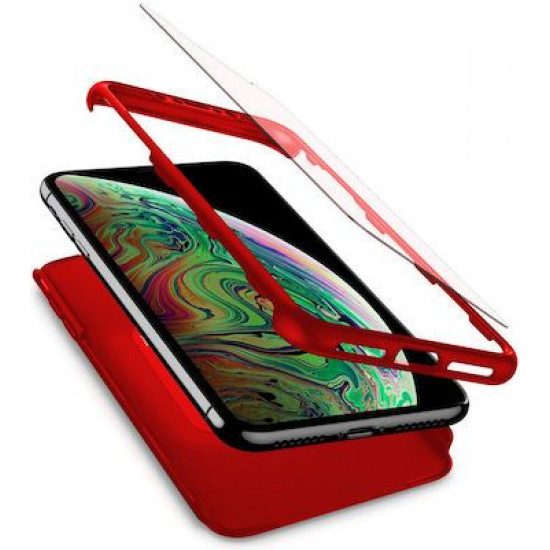 360 Full Cover & Temp.Glass iPhone 11  Red