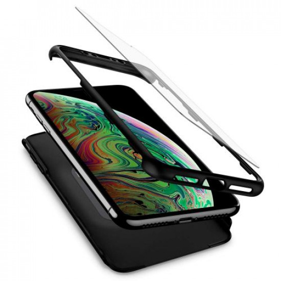 360 Full Cover & Temp.Glass iPhone 11 Pro Max Black