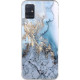 Silicon Marble Case Samsung S20  SM 1 Blue