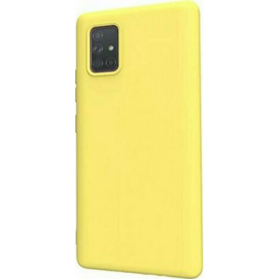 My Colors Liquid Silicon For Samsung A71 Yellow