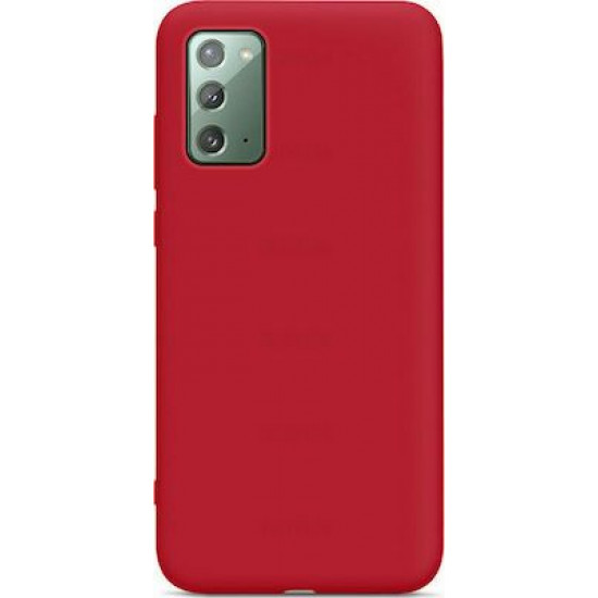 My Colors Liquid Silicon For Samsung Note 20  Red