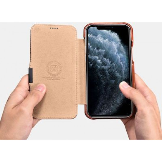 iCarer RIX 1209 iPhone 12 Mini Side-Open Brown