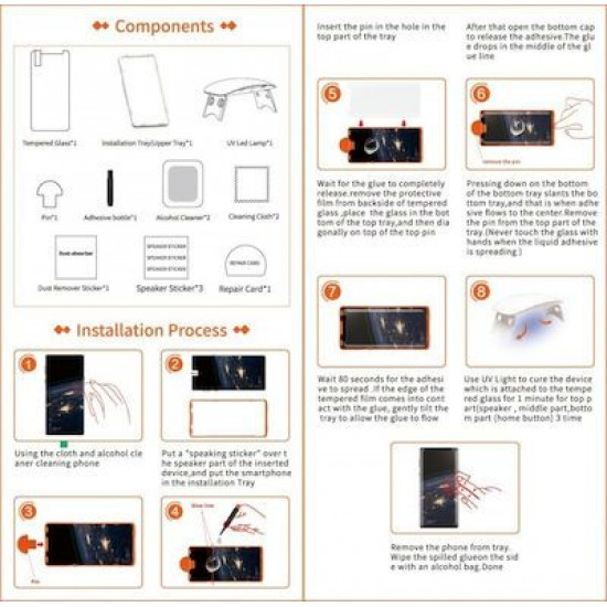 T-Max UV Liquid Glue 3DTemp.Glass For iPhone 11 (with Lamp)