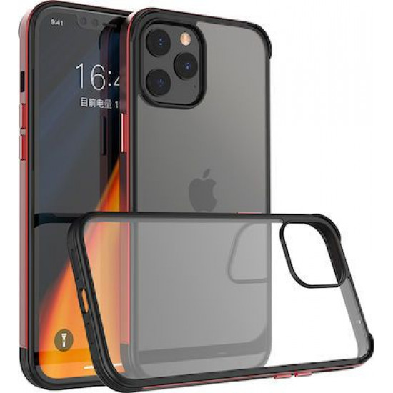 Bodycell Back Cover + Aluminium Bumper For iPhone 12 mini  Red