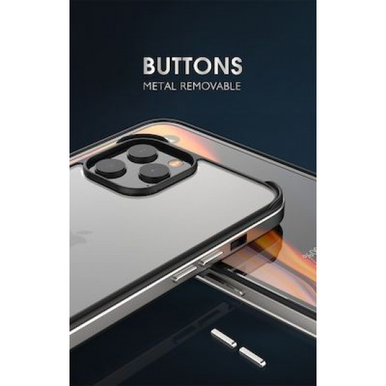 Bodycell Back Cover + Aluminium Bumper For iPhone 12 mini  Red