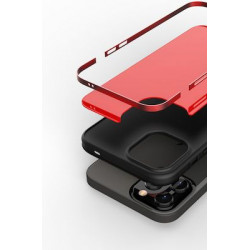 Bodycell Back Cover Glass + Aluminium Bumper For iPhone 12 Mini Red