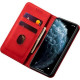 Bodycell Book Case Pu Leather iPhone 12/12 Pro Red