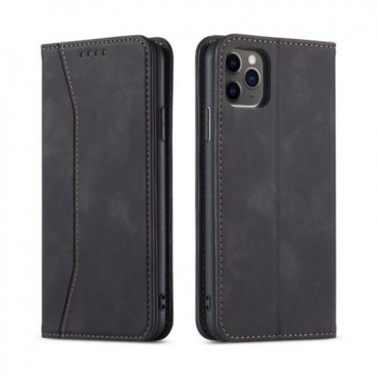Bodycell Book Case Pu Leather iPhone 12/12 Pro Black