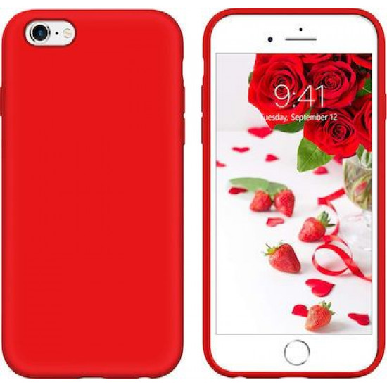 My Colors Liquid Silicon For iPhone 6/6s Plus Red