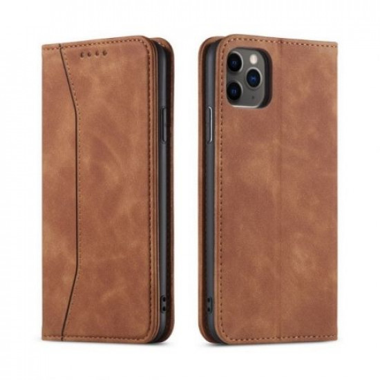 Bodycell Book Case Pu Leather iPhone 11  Brown
