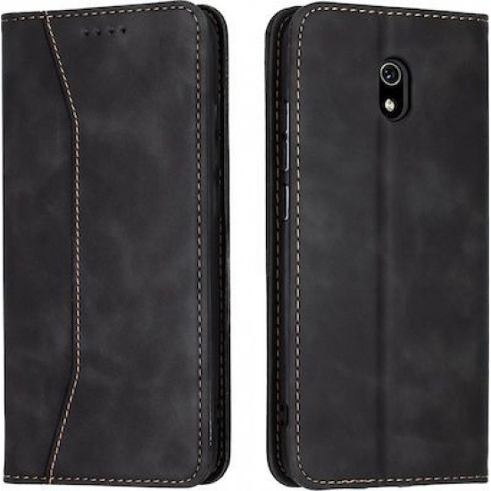 Bodycell Book Case Pu Leather Xiaomi Redmi 8A Black
