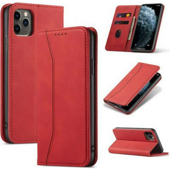 Bodycell Book Case Pu Leather iPhone 11 Pro Max Red