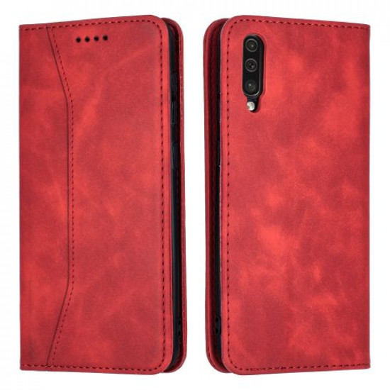 Bodycell Book Case Pu Leather Samsung A50/A30S Red