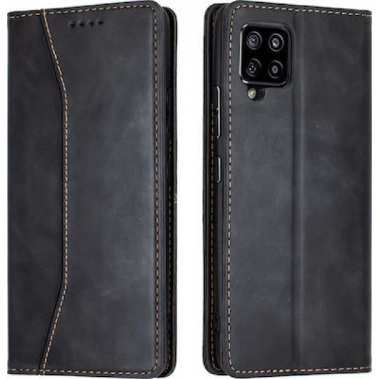 Bodycell Book Case Pu Leather Samsung A42 5G Black