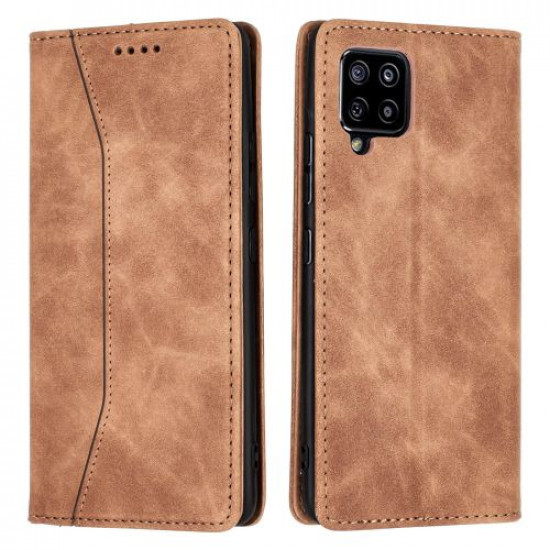 Bodycell Book Case Pu Leather Samsung A42 5G Brown